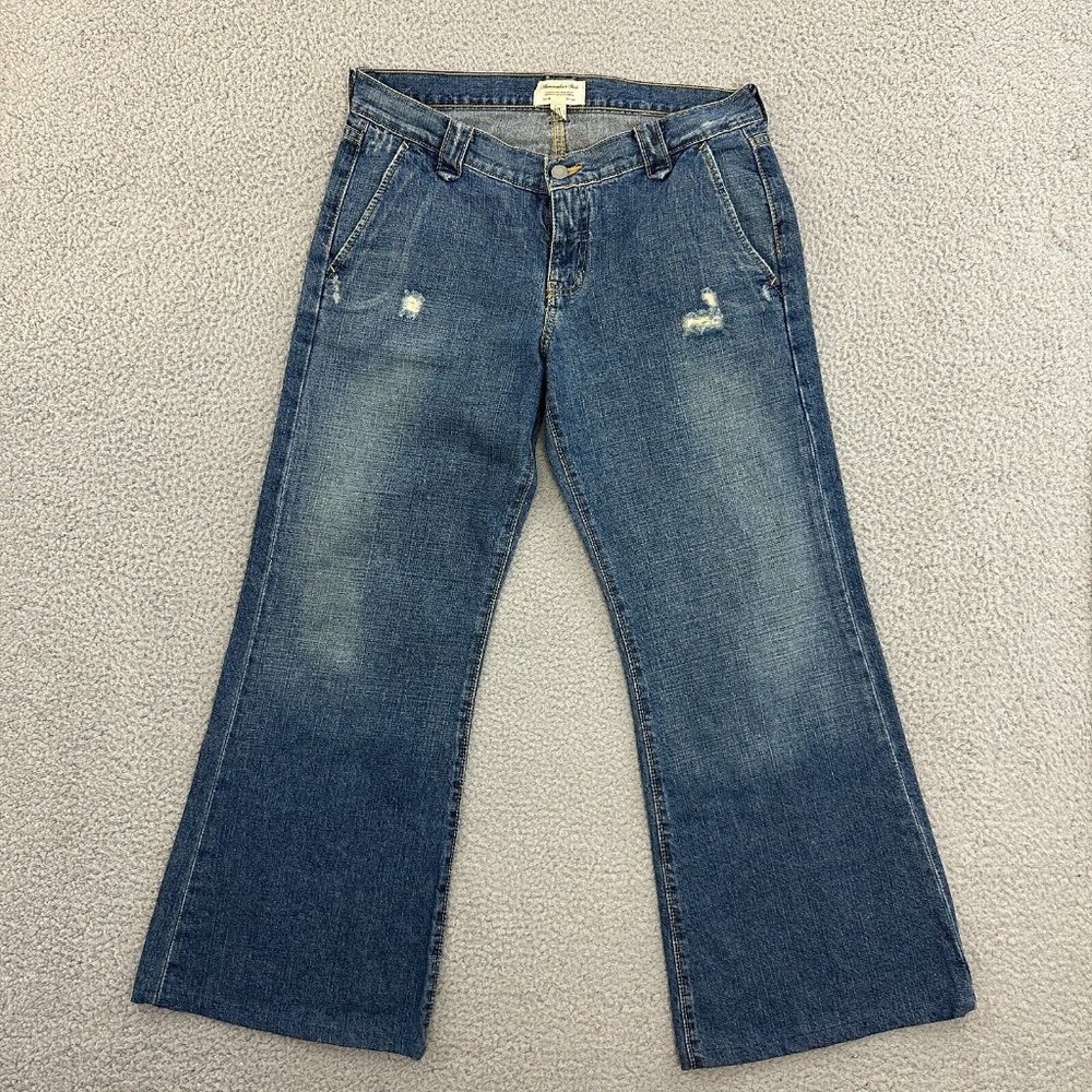 Y2K‎ Abercrombie & Fitch Jeans Wide Leg Flap Pockets Relaxed